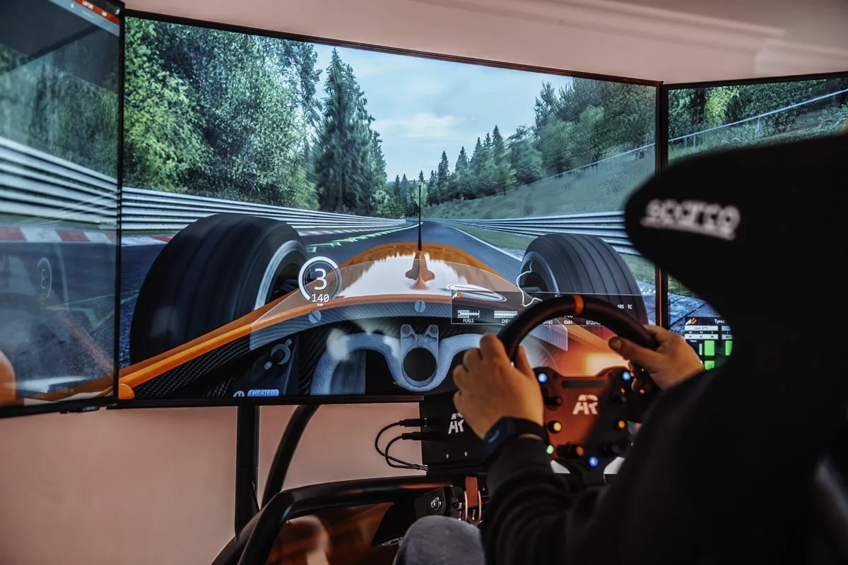 Driver and live Nürburgring track split