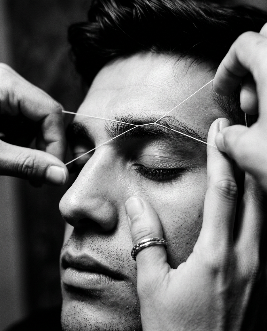 Depilación de cejas con hilo — Eyebrow threading