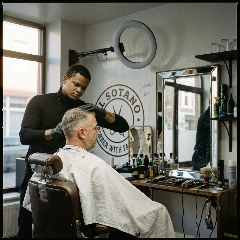 El Sótano Barber — the chair