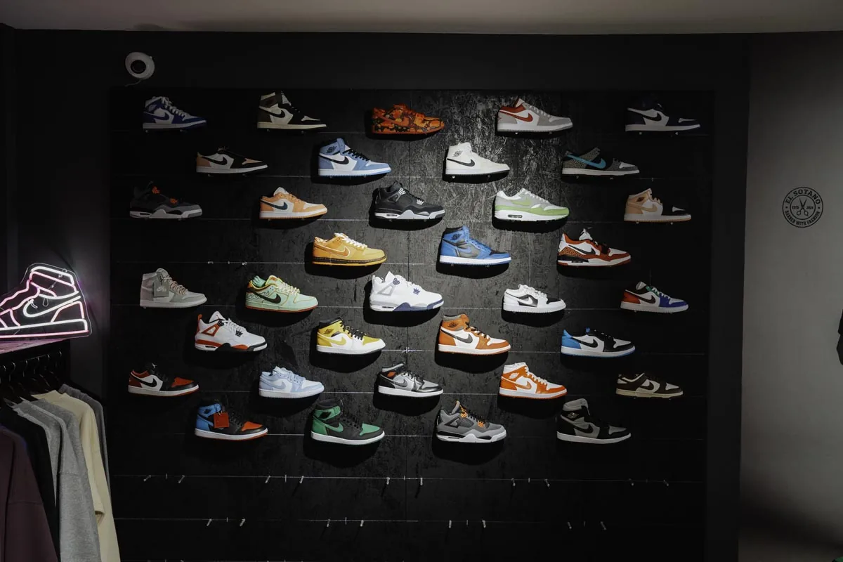 The sneaker wall