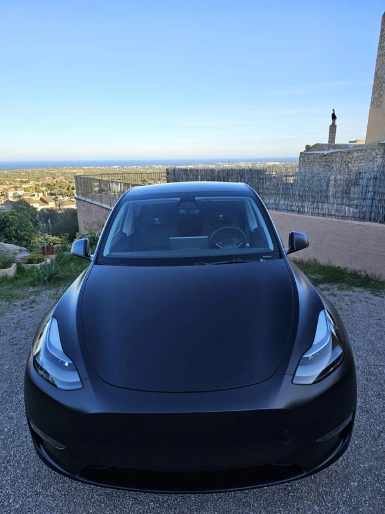 Tesla Model Y — Matte Black Front